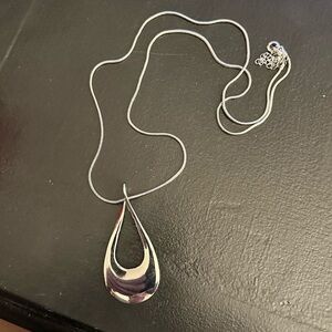 Minimalist Silver Pendant Necklace